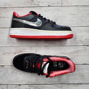 Sz 5Y(WMNS 6.5) NIKE Air Force 1 PRM GS Black Multi-Color DZ5296 001 No Lid